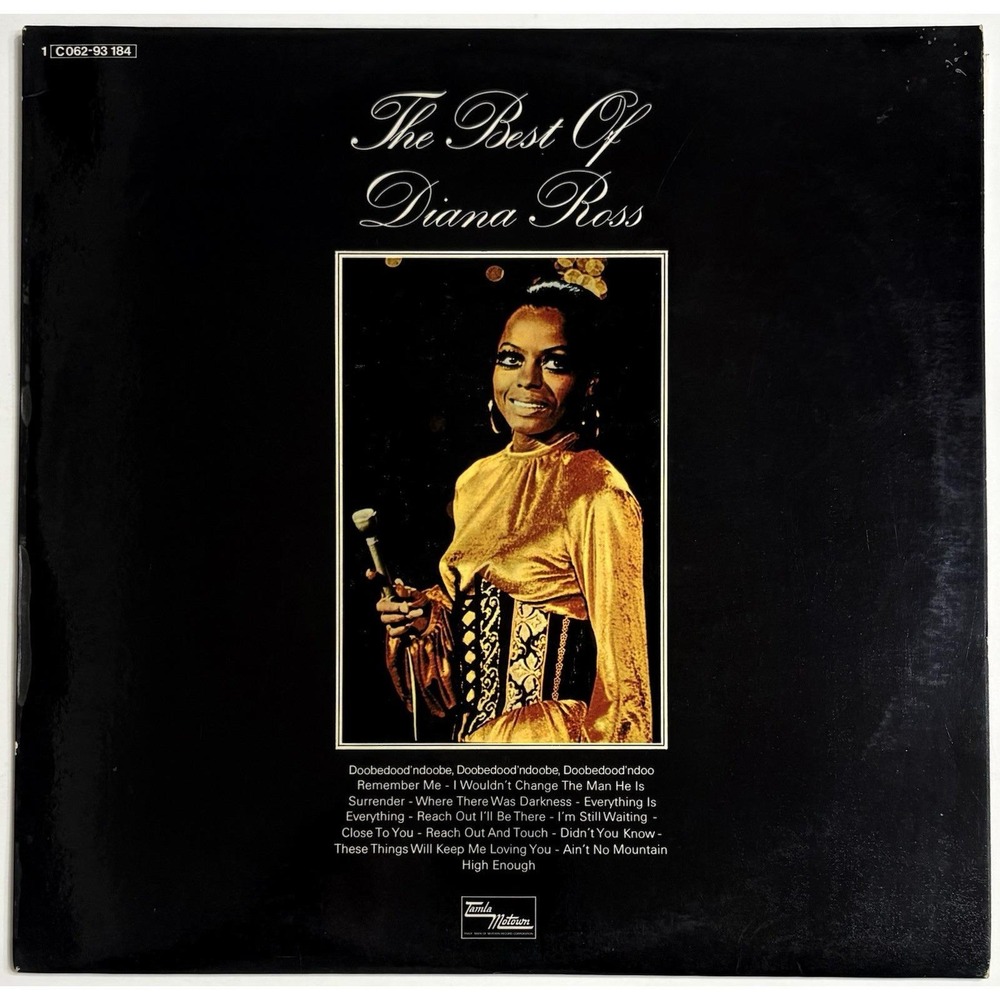 The Best Of Diana Ross - 1972‎ Tamla Motown Rare German Import Vinyl LP Cleaned